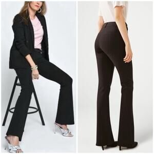 Betabrand Womens Classic Dress Pant Yoga Pant | Bootcut Size L LONG